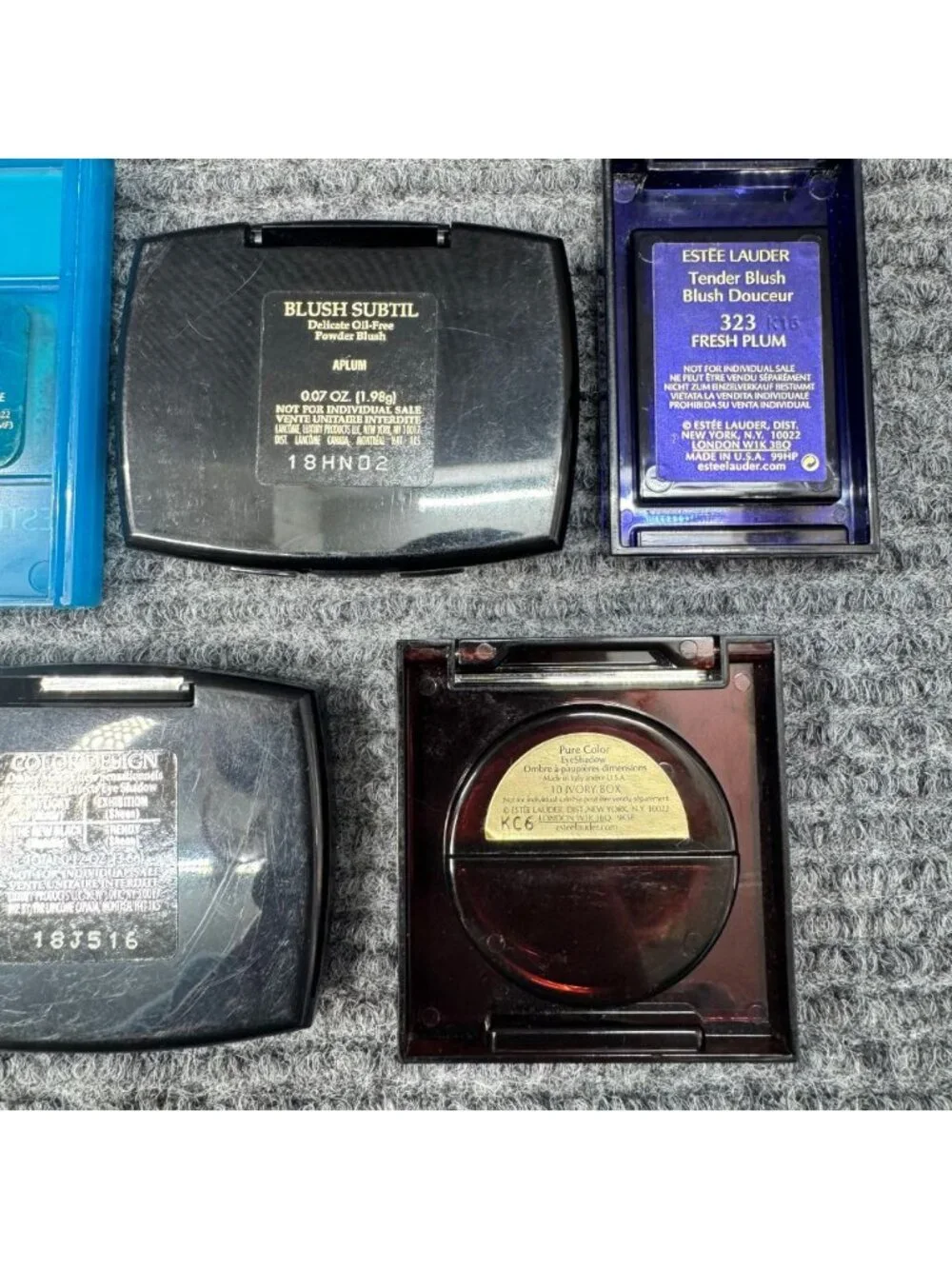 Estée Lauder & Lancôme Lot Blush Eyeshadow Travel Sample Size Bundle of 5 SKU23